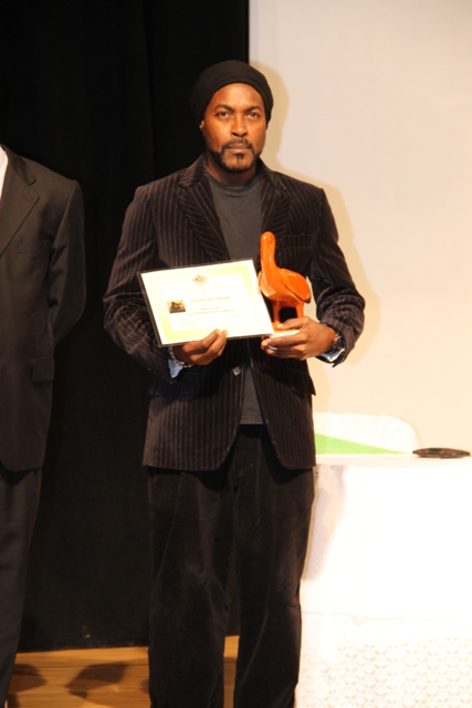 Sylvester Meade overall winner of the Ministry of Tourism’s first Photographer of the Year Competition 2016, at the Awards ceremony at the Nevis Performing Arts Centre on March 18, 2016